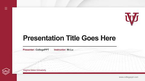 Virginia Union University Thesis Proposal/Graduation Defense PPT Template