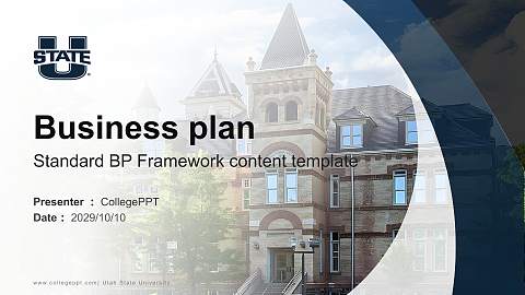 Utah State University Competition/Entrepreneurship Contest PPT Template