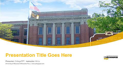University of Wisconsin-Milwaukee Flex Course/Courseware Creation PPT Template
