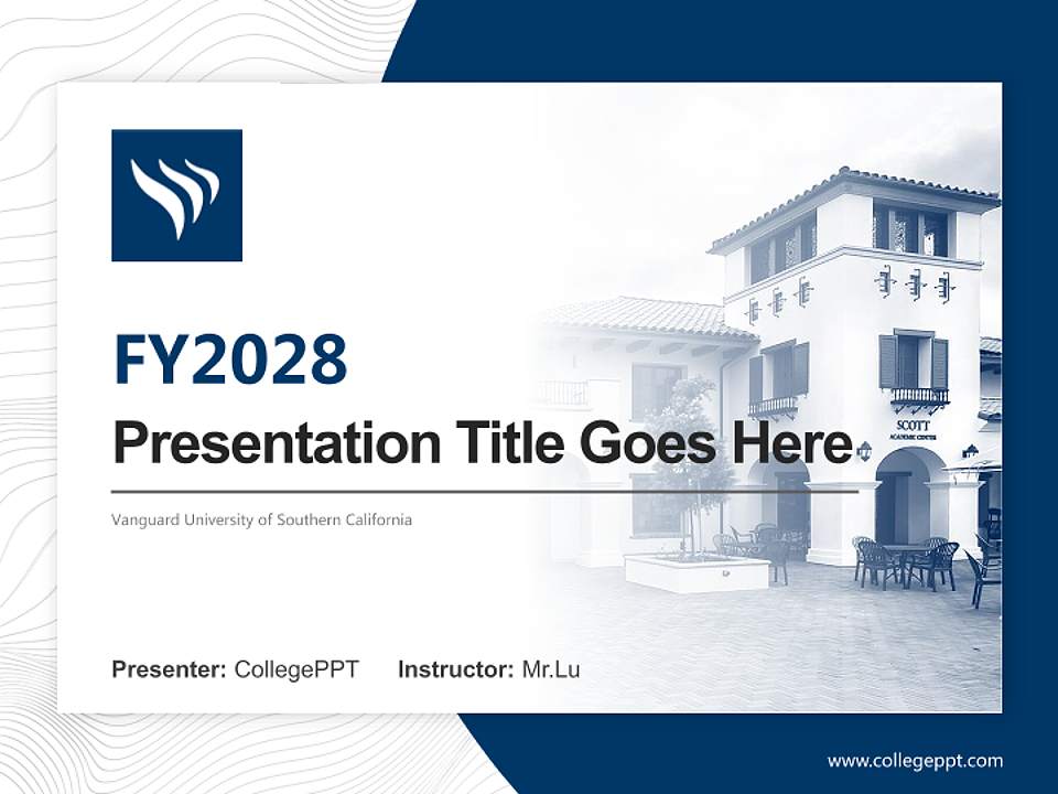 Vanguard University of Southern California Academic Presentation/Research Findings Report PPT Template4:3 ratio PPT effect preview image5