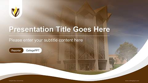 Valparaiso University Lecture Sharing and Networking Event PPT Template