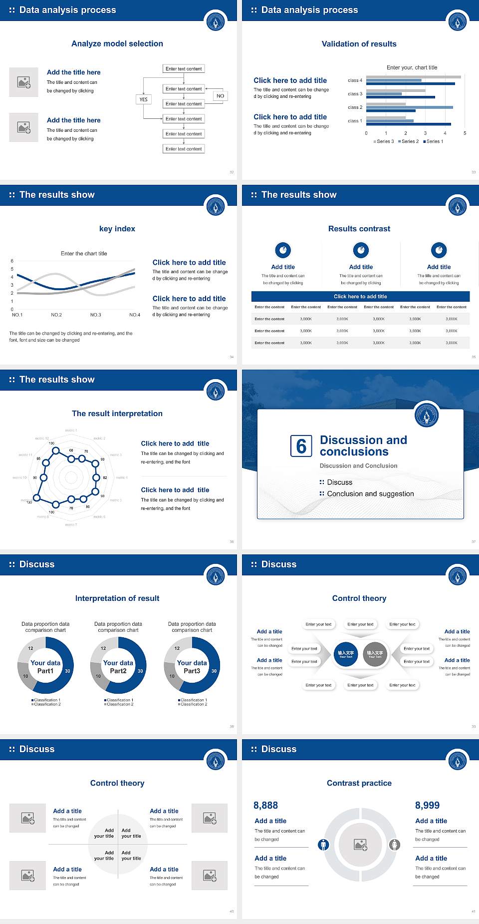Urshan College Graduation Thesis Defense PPT Template4:3 ratio PPT effect preview image5
