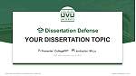 Utah Valley University学位論文弁論PPTテンプレート