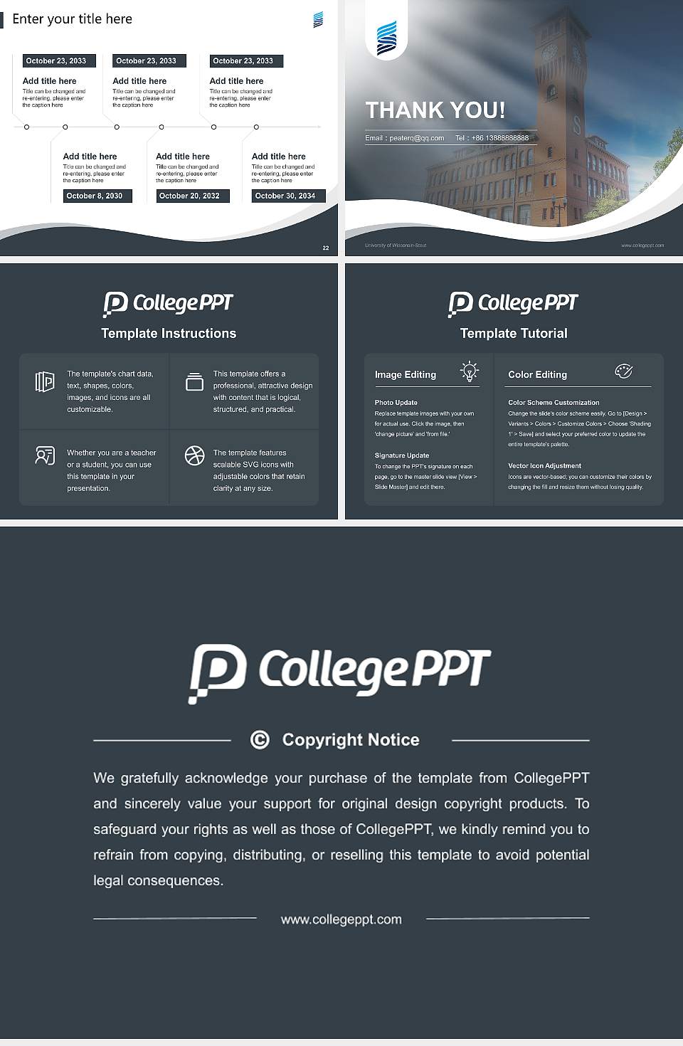 University of Wisconsin-Stout Lecture Sharing and Networking Event PPT Template4:3 ratio PPT effect preview image4