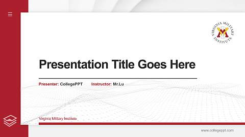 Virginia Military Institute Thesis Proposal/Graduation Defense PPT Template