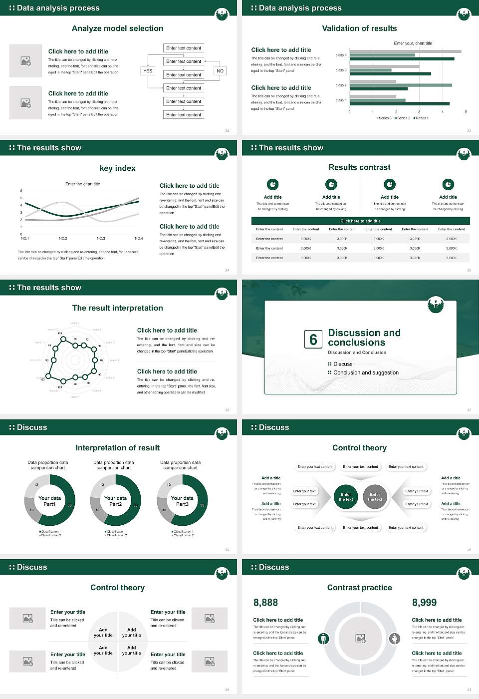 University of Wisconsin-Green Bay Graduation Thesis Defense PPT Template16:9 ratio PPT effect preview image5