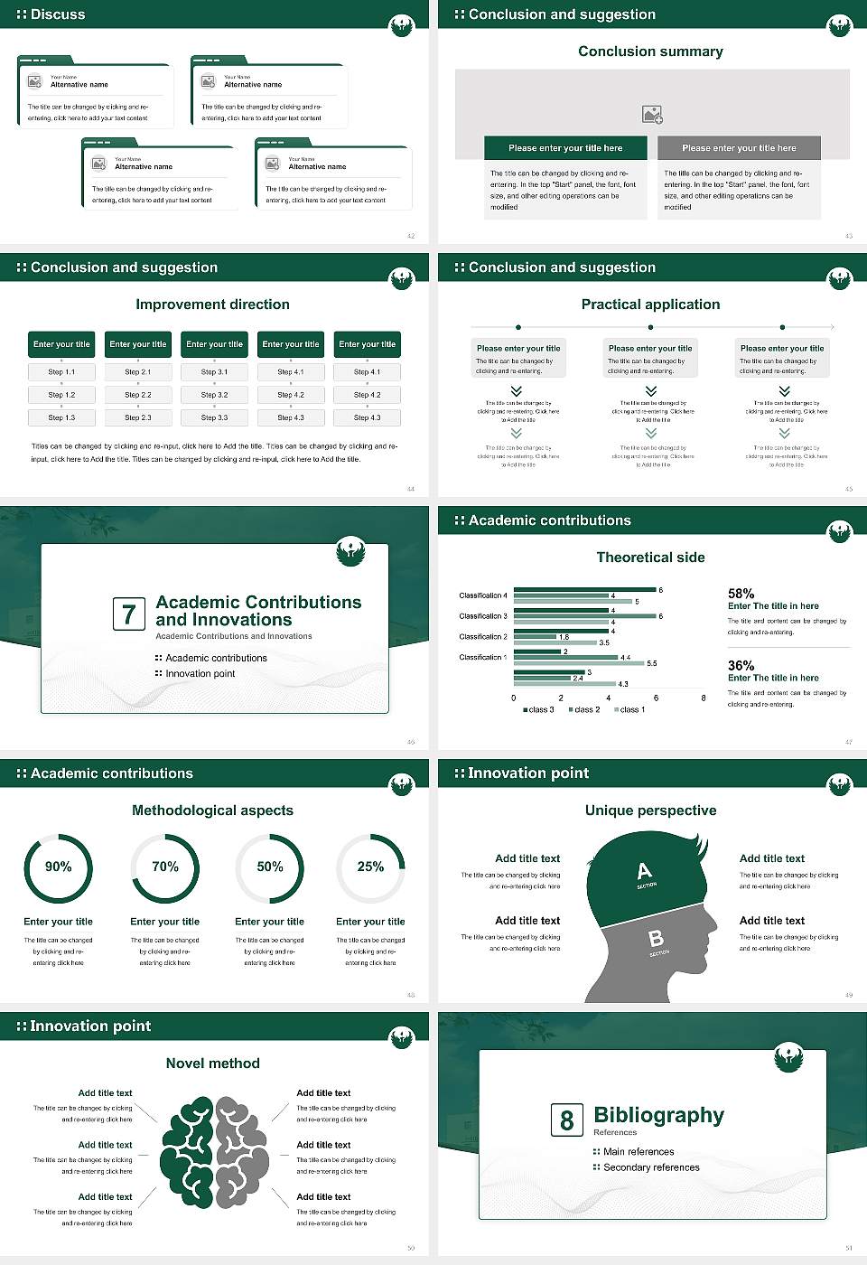 University of Wisconsin-Green Bay Graduation Thesis Defense PPT Template16:9 ratio PPT effect preview image6
