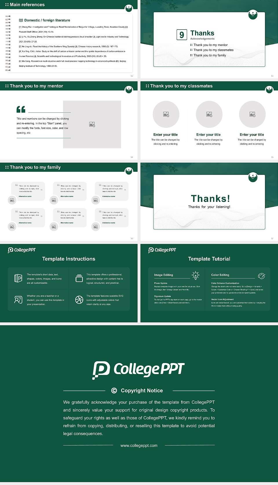 University of Wisconsin-Green Bay Graduation Thesis Defense PPT Template16:9 ratio PPT effect preview image7