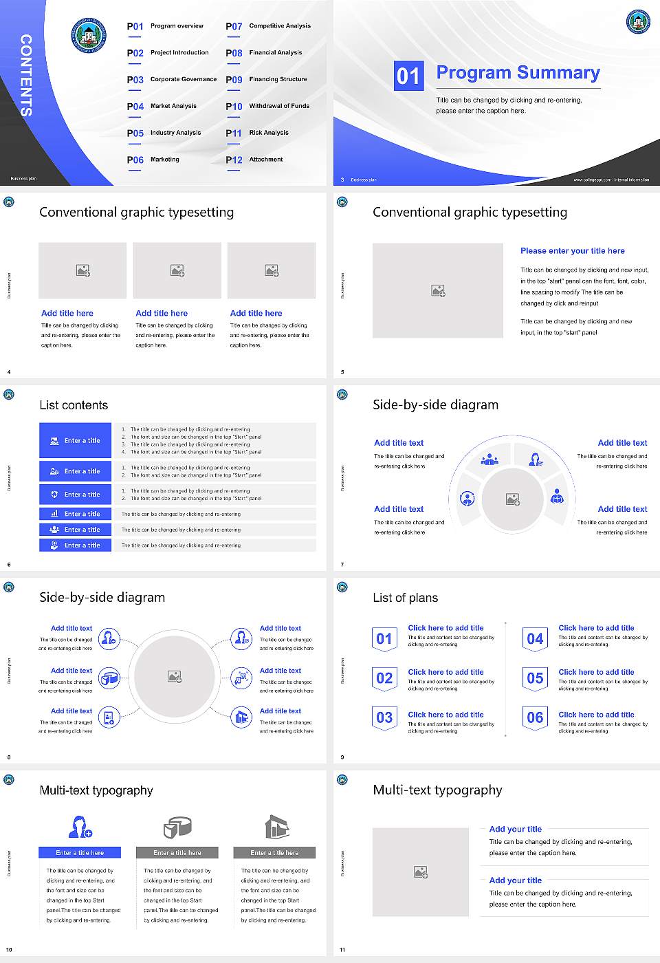 Virginia University of Lynchburg Competition/Entrepreneurship Contest PPT Template16:9 ratio PPT effect preview image2
