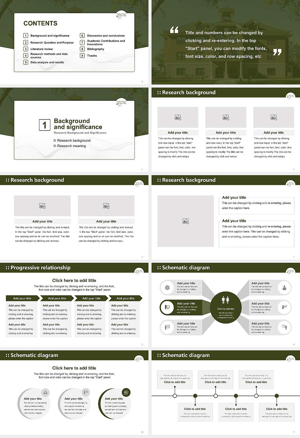 Walla Walla University Graduation Thesis Defense PPT Template16:9 ratio PPT effect preview image2