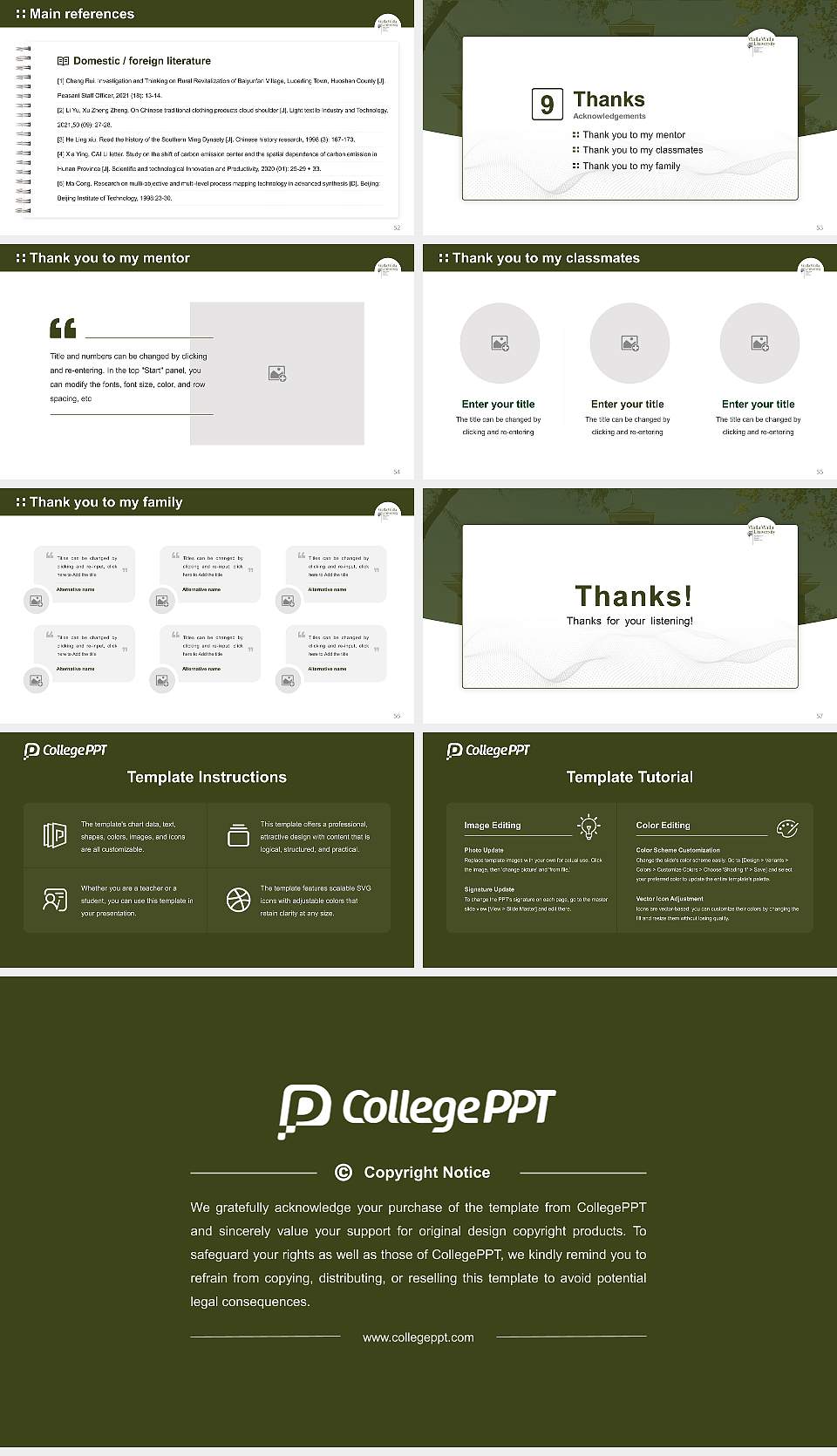 Walla Walla University Graduation Thesis Defense PPT Template16:9 ratio PPT effect preview image7