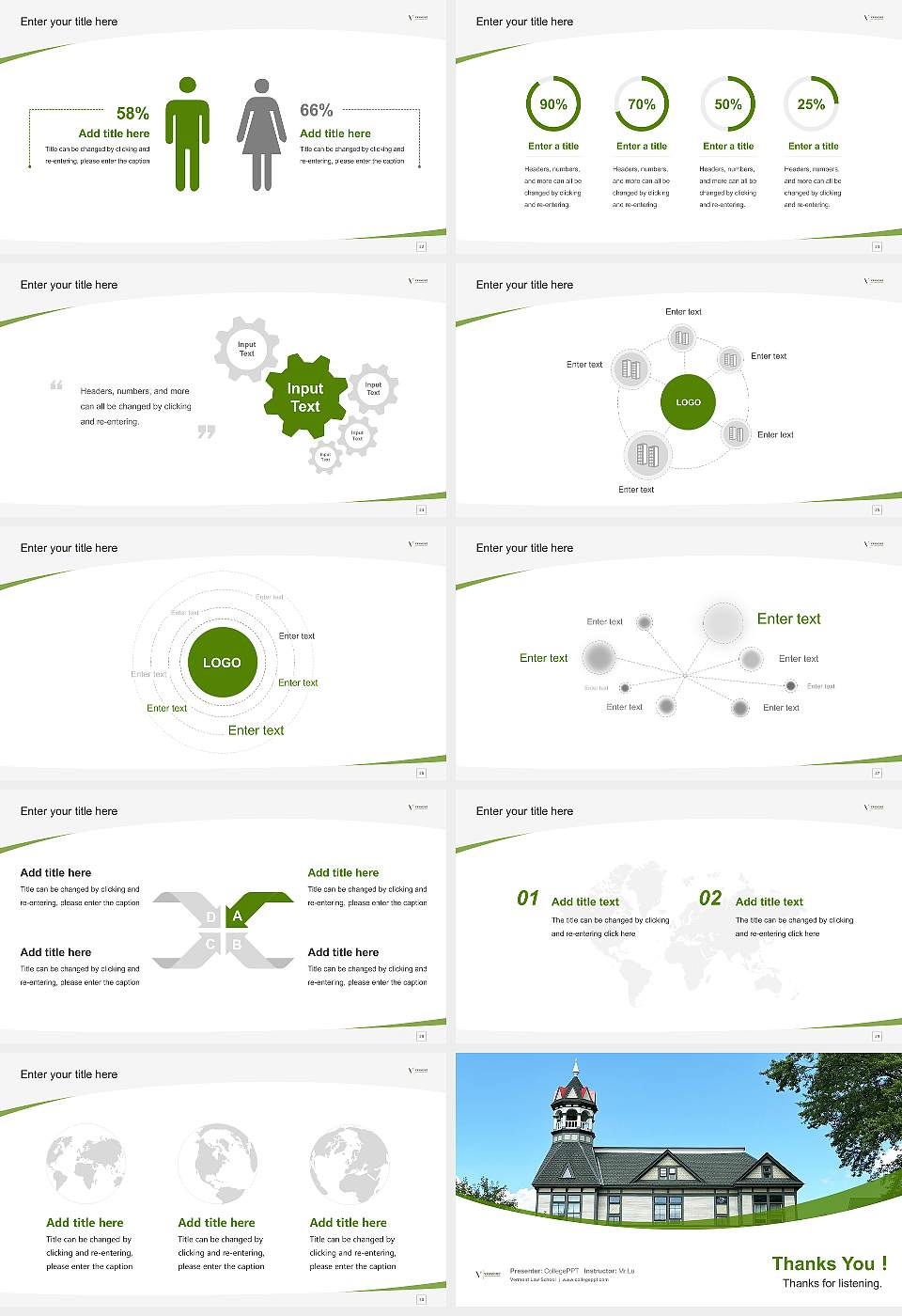 Vermont Law School Course/Courseware Creation PPT Template16:9 ratio PPT effect preview image4