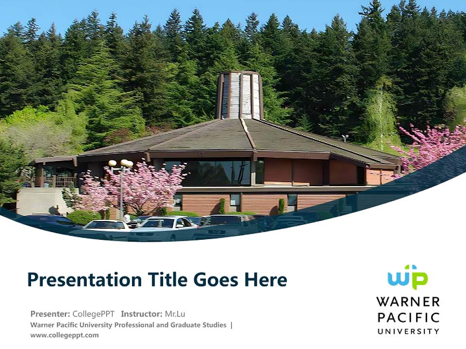 Warner Pacific University Professional and Graduate Studies Course/Courseware Creation PPT Template4:3 ratio PPT effect preview image5