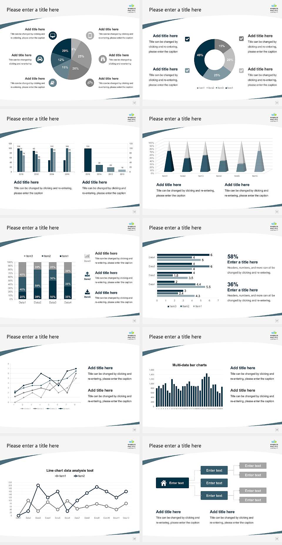 Warner Pacific University Professional and Graduate Studies Course/Courseware Creation PPT Template4:3 ratio PPT effect preview image3