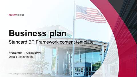Vaughn College of Aeronautics and Technology Competition/Entrepreneurship Contest PPT Template