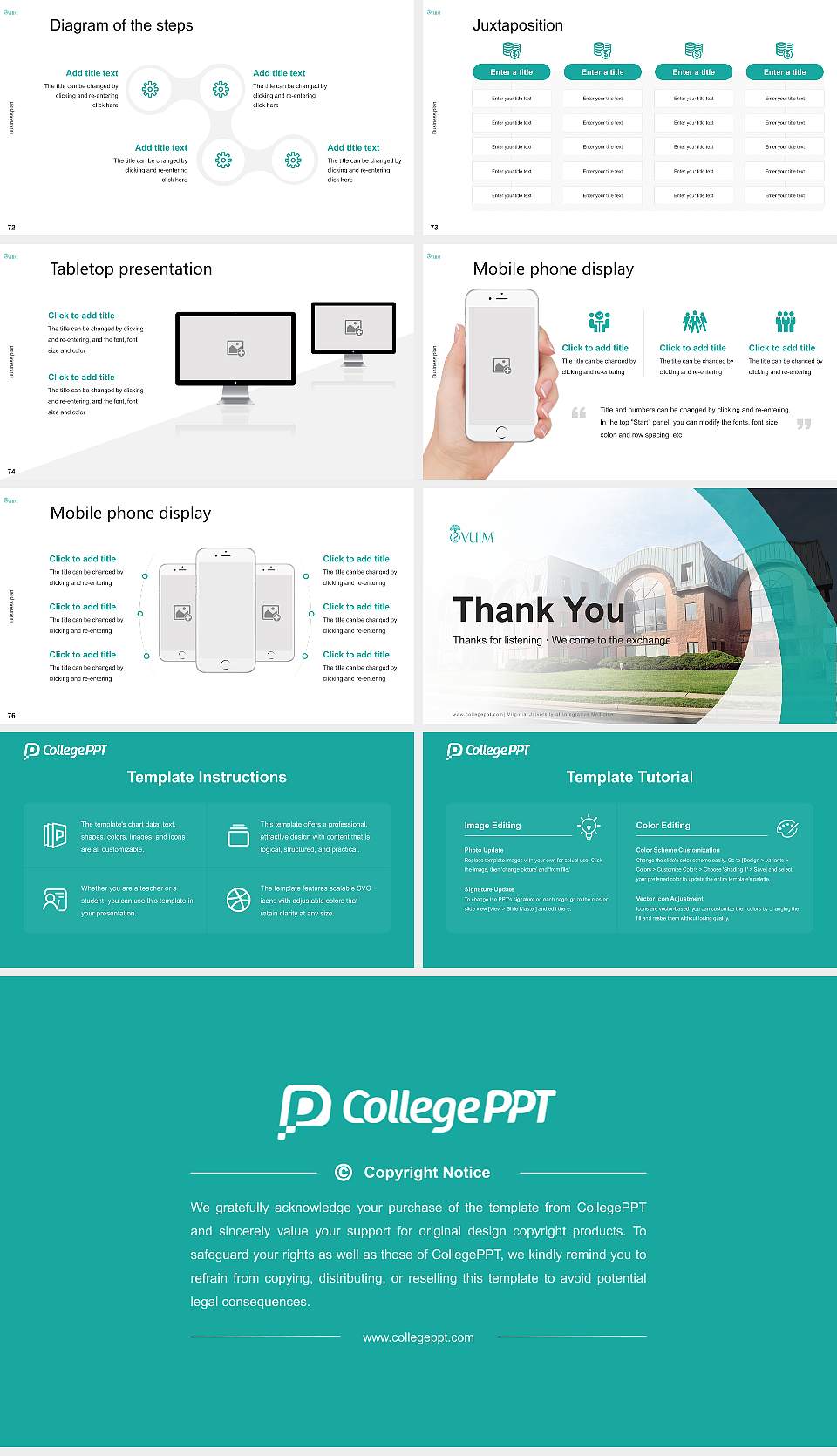Virginia University of Integrative Medicine Competition/Entrepreneurship Contest PPT Template16:9 ratio PPT effect preview image9