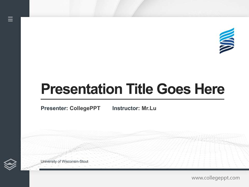 University of Wisconsin-Stout Thesis Proposal/Graduation Defense PPT Template4:3 ratio PPT effect preview image5