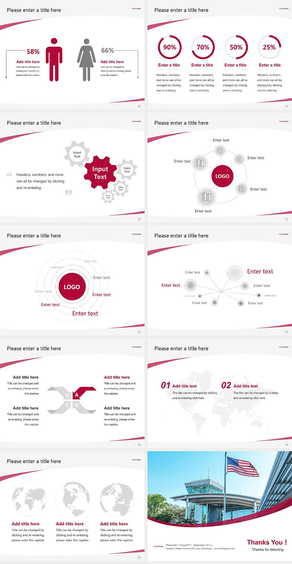 Vaughn College of Aeronautics and Technology Course/Courseware Creation PPT Template4:3 ratio PPT effect preview image4