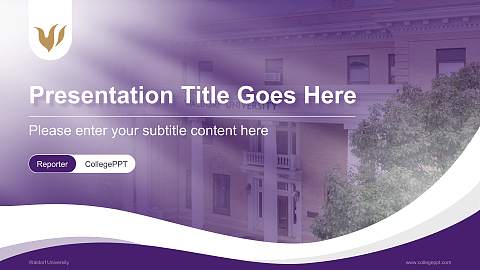 Waldorf University Lecture Sharing and Networking Event PPT Template
