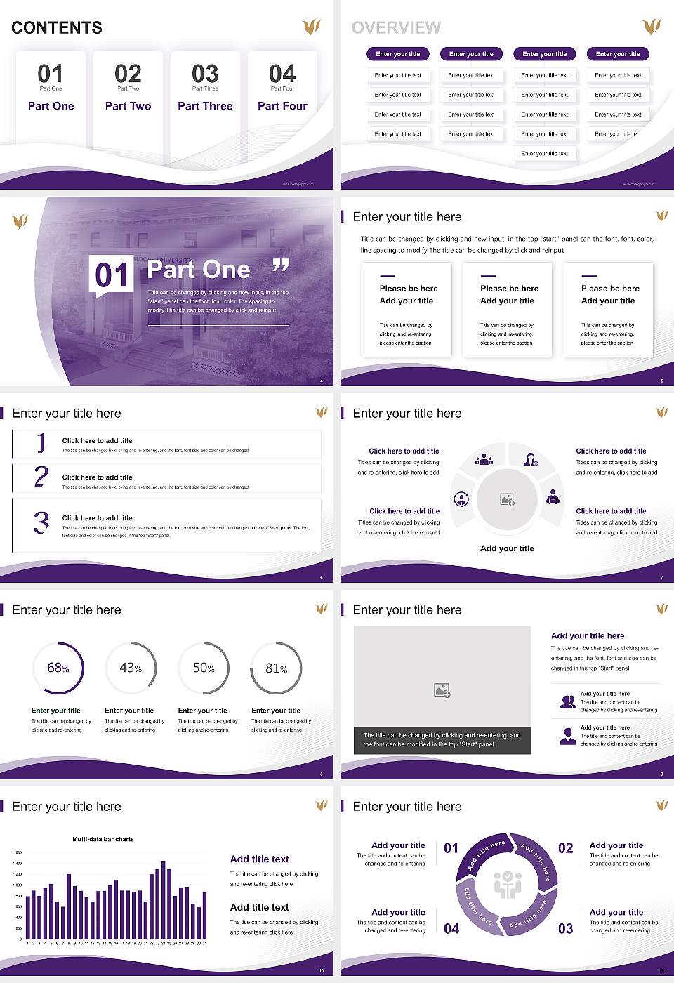 Waldorf University Lecture Sharing and Networking Event PPT Template16:9 ratio PPT effect preview image2