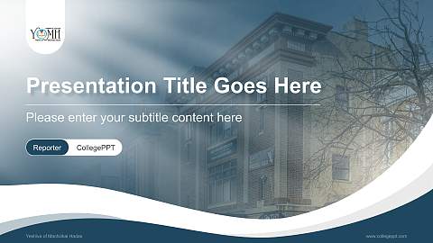 Yeshiva of Machzikai Hadas Lecture Sharing and Networking Event PPT Template