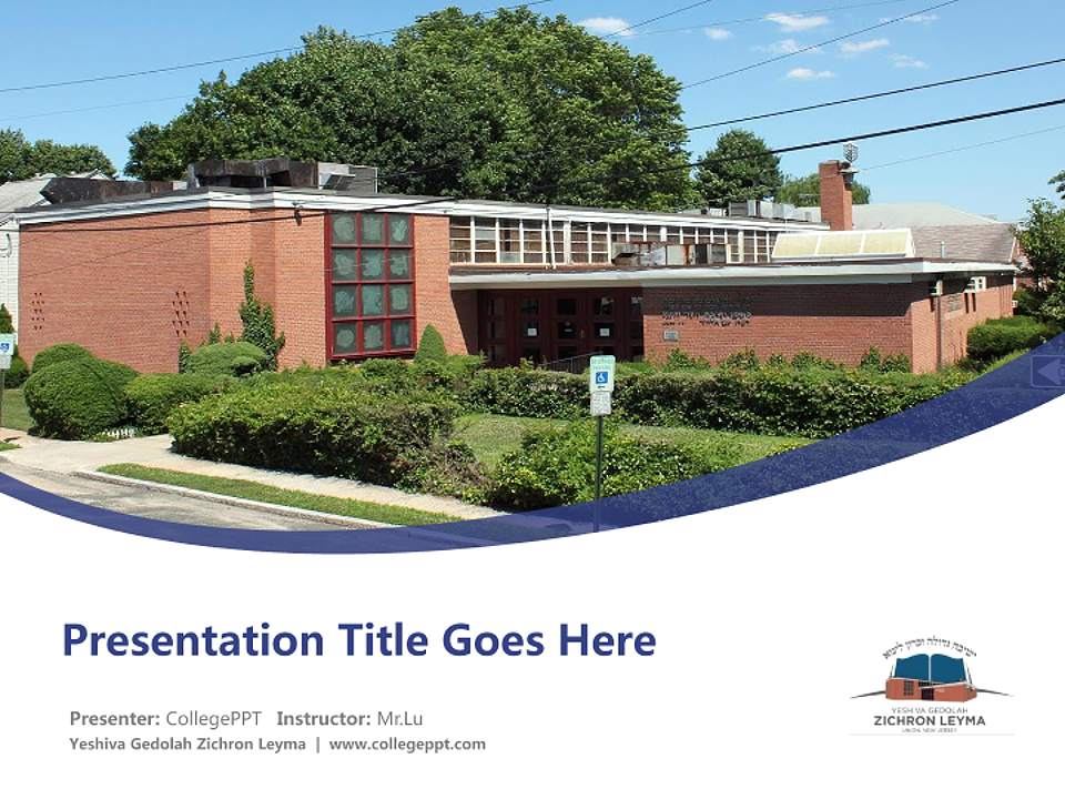 Yeshiva Gedolah Zichron Leyma Course/Courseware Creation PPT Template4:3 ratio PPT effect preview image5