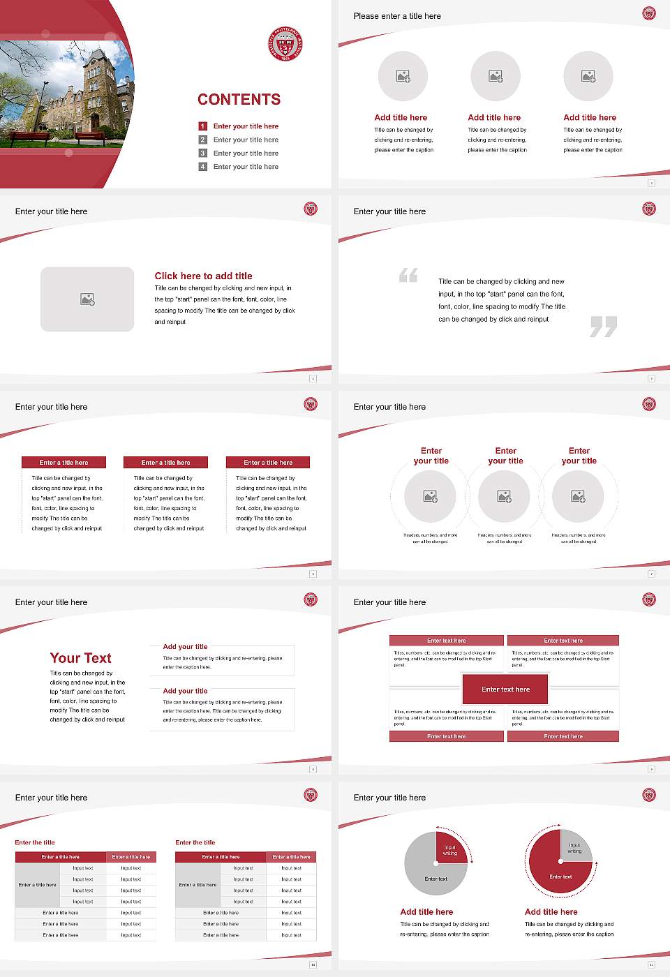 Worcester Polytechnic Institute Course/Courseware Creation PPT Template16:9 ratio PPT effect preview image2