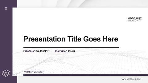 Woodbury University Thesis Proposal/Graduation Defense PPT Template