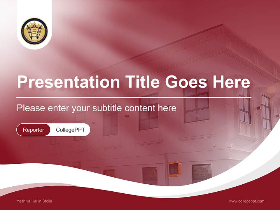 Yeshiva Karlin Stolin Lecture Sharing and Networking Event PPT Template4:3 ratio PPT effect preview image4