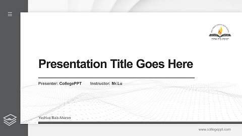 Yeshiva Bais Aharon Thesis Proposal/Graduation Defense PPT Template