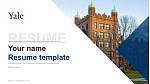 Yale University Lebenslauf Powerpoint Vorlage