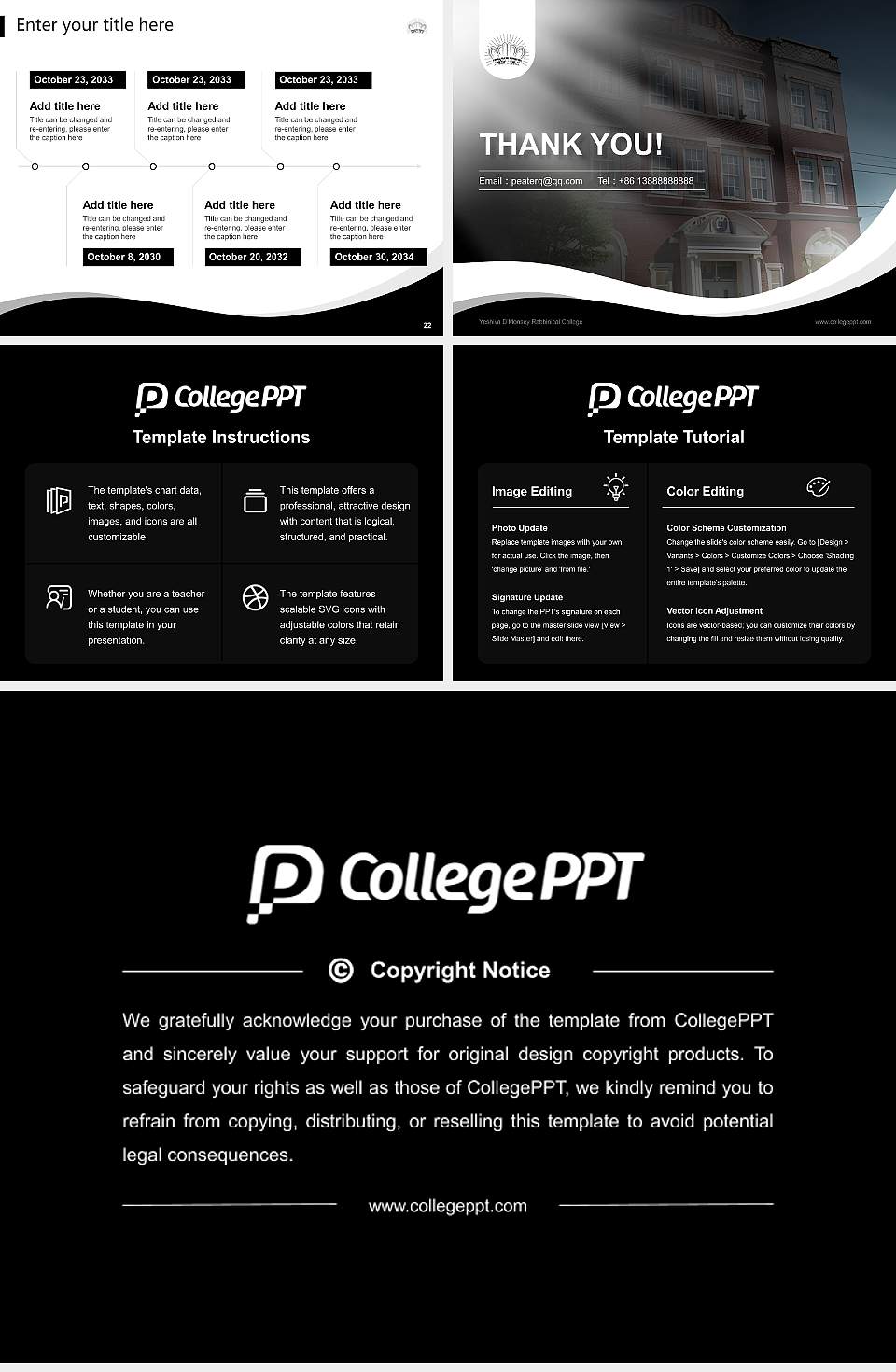 Yeshiva D’Monsey Rabbinical College Lecture Sharing and Networking Event PPT Template4:3 ratio PPT effect preview image4