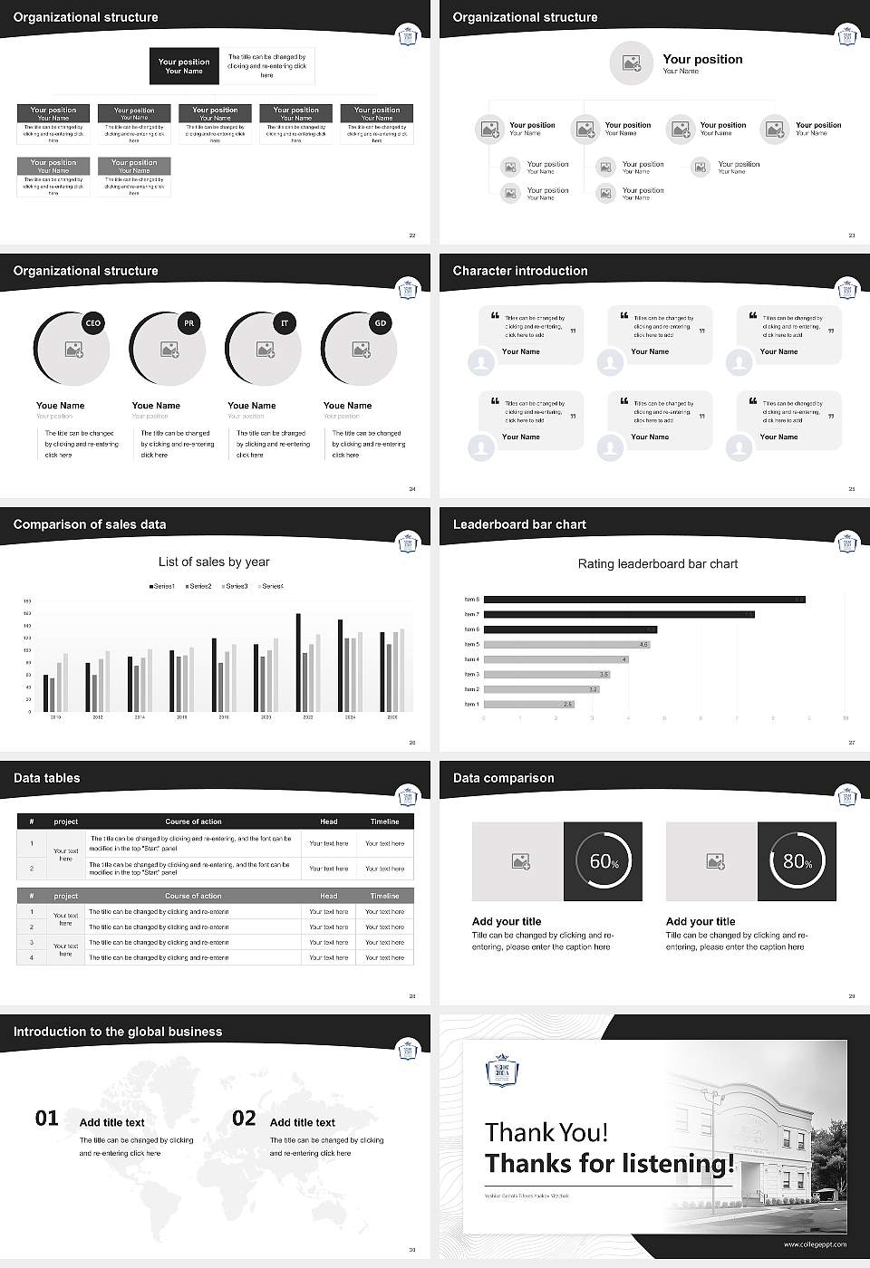 Yeshiva Gedola Tiferes Yaakov Yitzchok Academic Presentation/Research Findings Report PPT Template16:9 ratio PPT effect preview image4