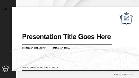 Yeshiva Gedola Tiferes Yaakov Yitzchok Thesis Proposal/Graduation Defense PPT Template