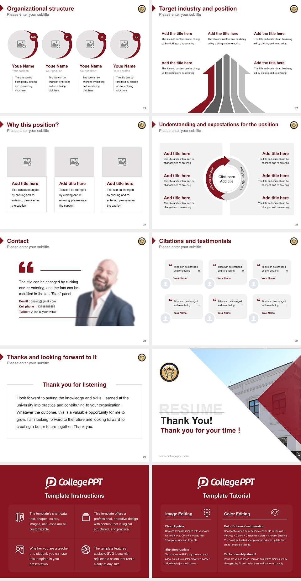 Yeshiva Karlin Stolin Resume PPT Template4:3 ratio PPT effect preview image4