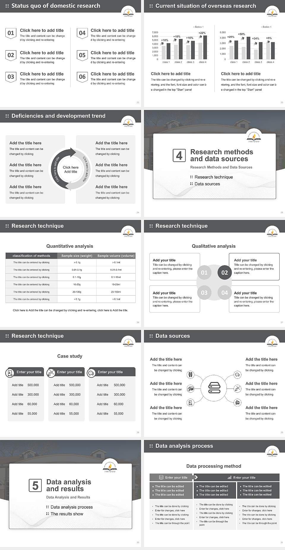 Yeshiva Bais Aharon Graduation Thesis Defense PPT Template4:3 ratio PPT effect preview image4