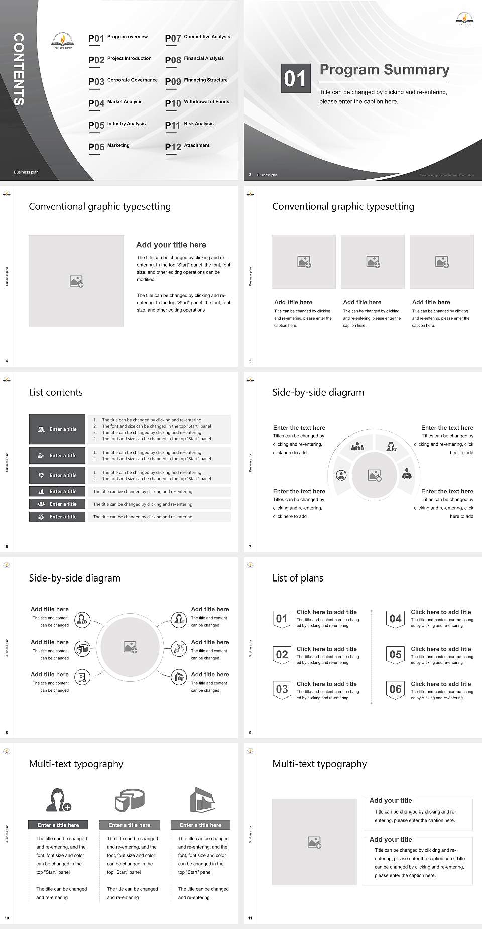 Yeshiva Bais Aharon Competition/Entrepreneurship Contest PPT Template4:3 ratio PPT effect preview image2