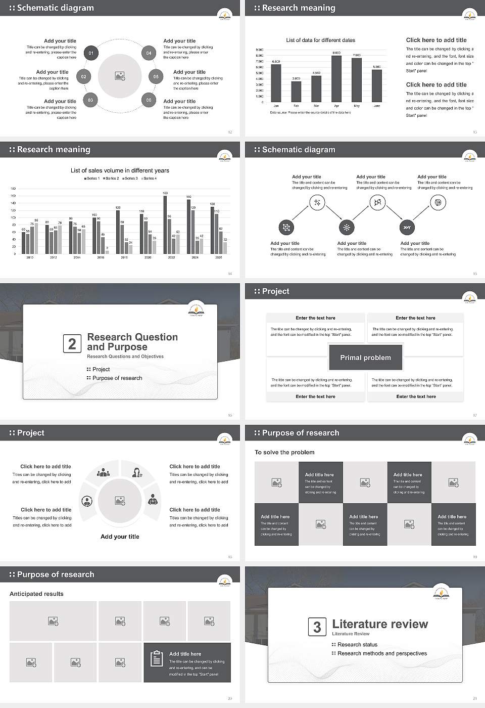 Yeshiva Bais Aharon Graduation Thesis Defense PPT Template16:9 ratio PPT effect preview image3