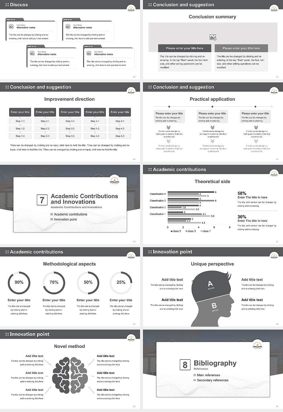 Yeshiva Bais Aharon Graduation Thesis Defense PPT Template16:9 ratio PPT effect preview image6