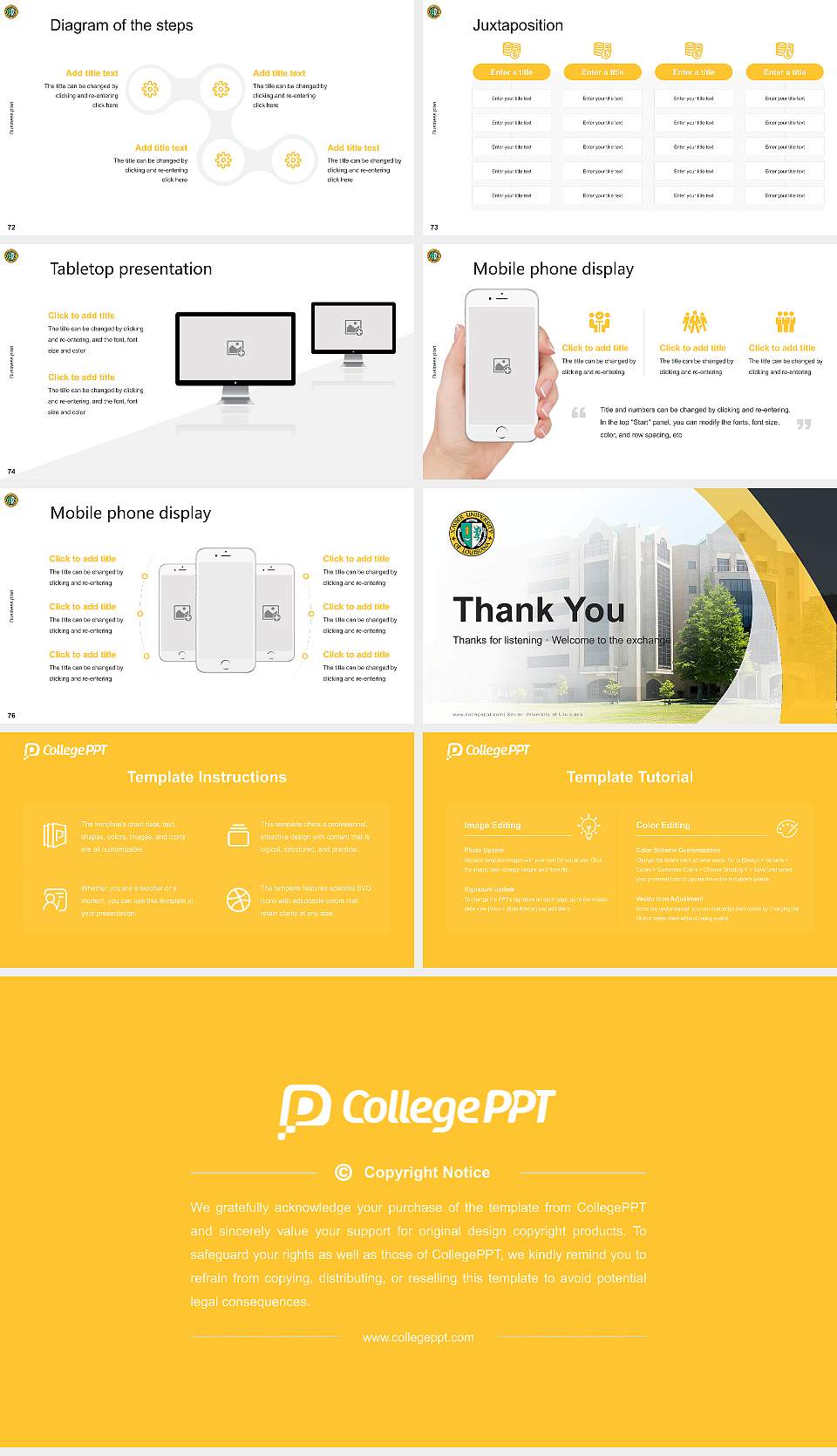 Xavier University of Louisiana Competition/Entrepreneurship Contest PPT Template16:9 ratio PPT effect preview image9
