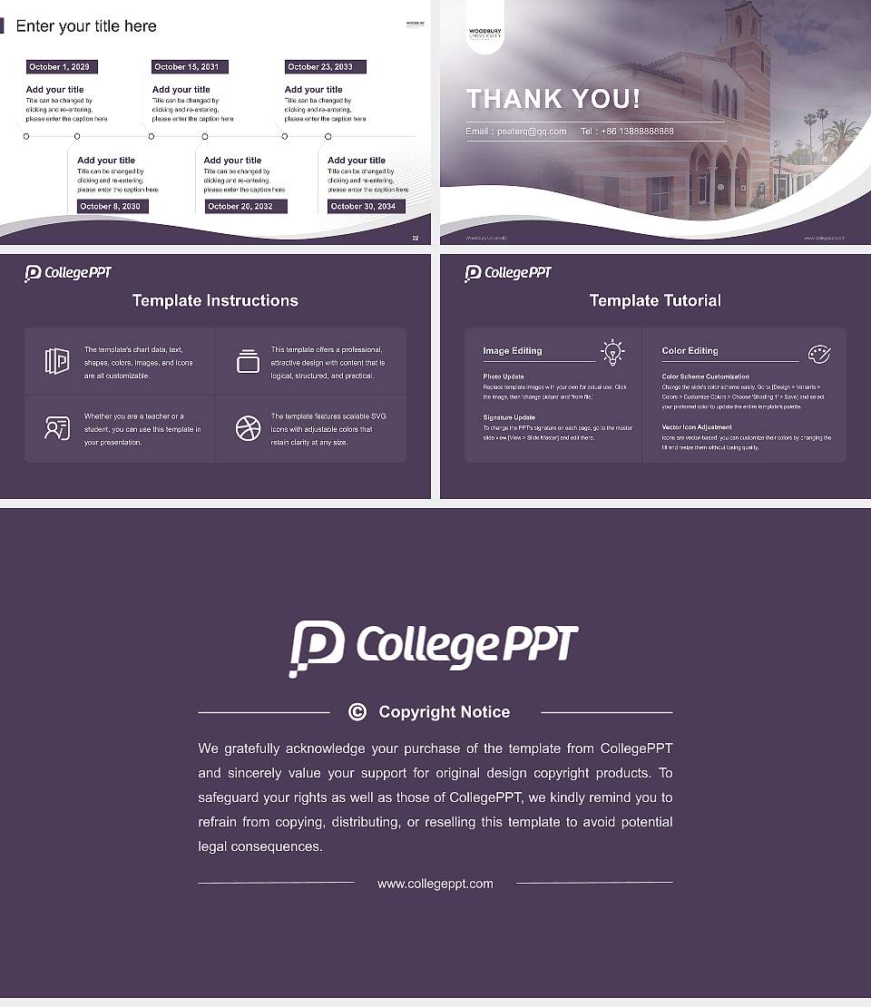 Woodbury University Lecture Sharing and Networking Event PPT Template16:9 ratio PPT effect preview image4
