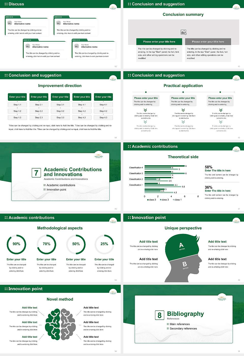 Wright State University–Lake Campus Graduation Thesis Defense PPT Template16:9 ratio PPT effect preview image6