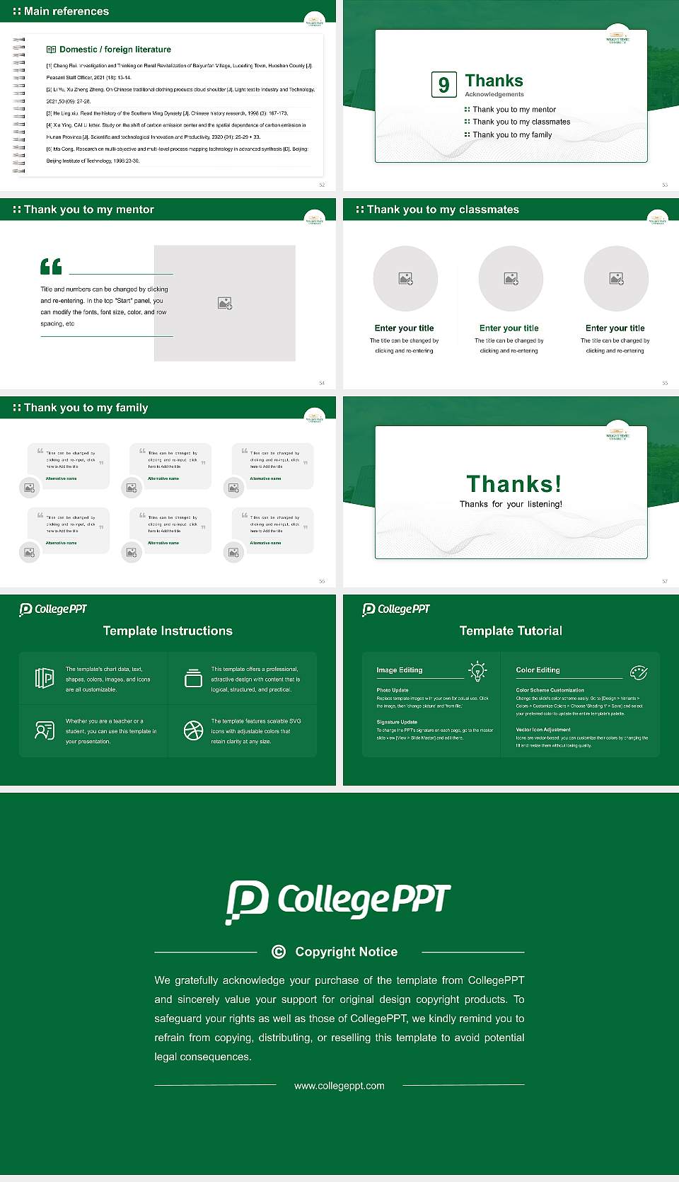 Wright State University–Lake Campus Graduation Thesis Defense PPT Template16:9 ratio PPT effect preview image7