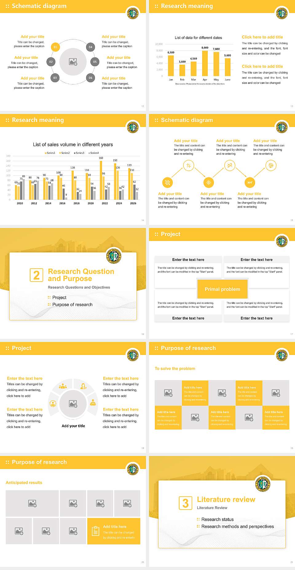 Xavier University of Louisiana Graduation Thesis Defense PPT Template4:3 ratio PPT effect preview image3