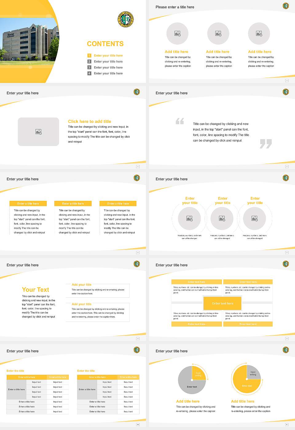 Xavier University of Louisiana Course/Courseware Creation PPT Template16:9 ratio PPT effect preview image2