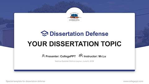 Yeshiva Gedolah Zichron Leyma Graduation Thesis Defense PPT Template