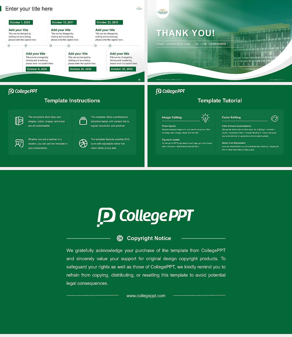 Wright State University-Main Campus Lecture Sharing and Networking Event PPT Template16:9 ratio PPT effect preview image4