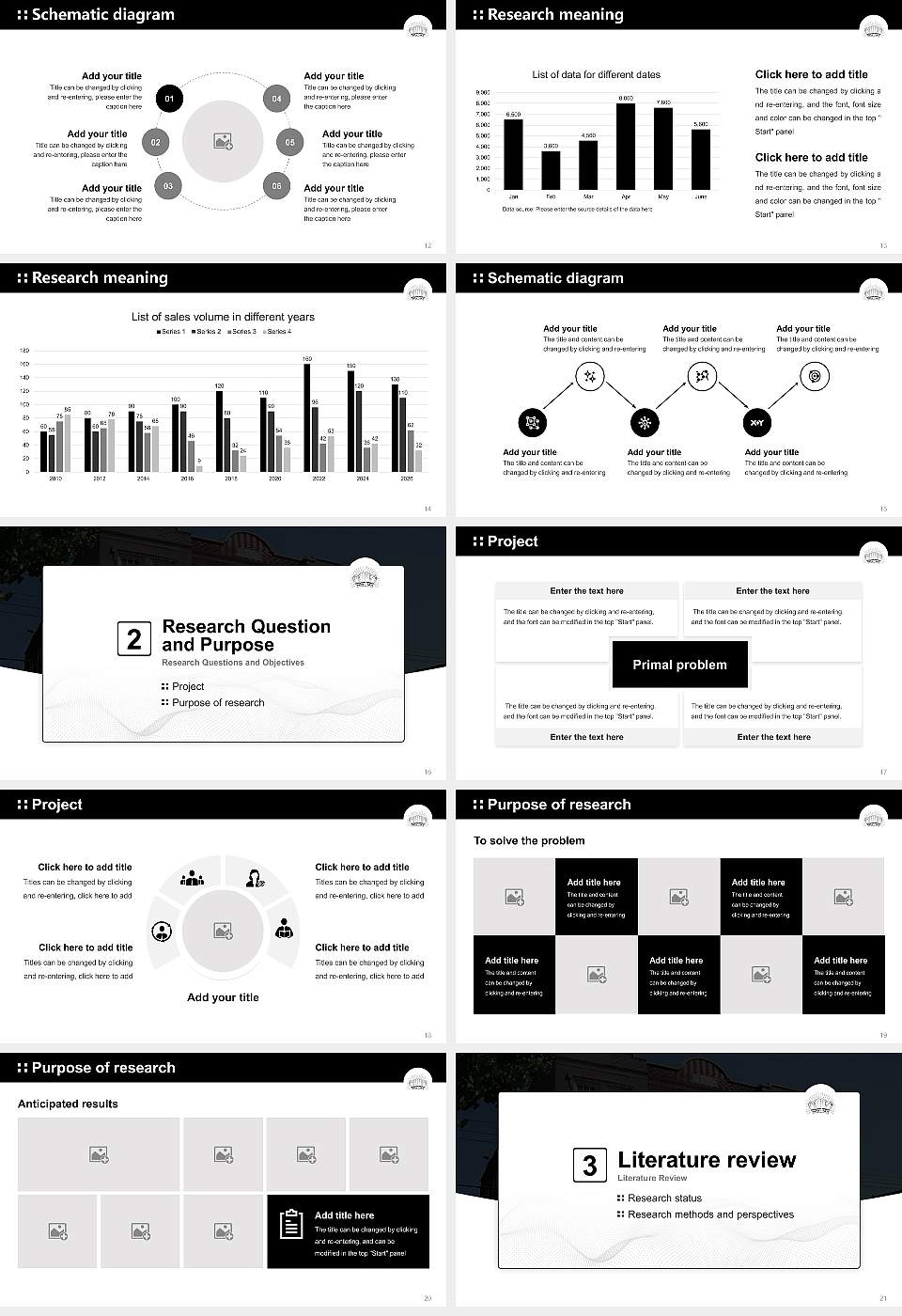 Yeshiva D’Monsey Rabbinical College Graduation Thesis Defense PPT Template16:9 ratio PPT effect preview image3