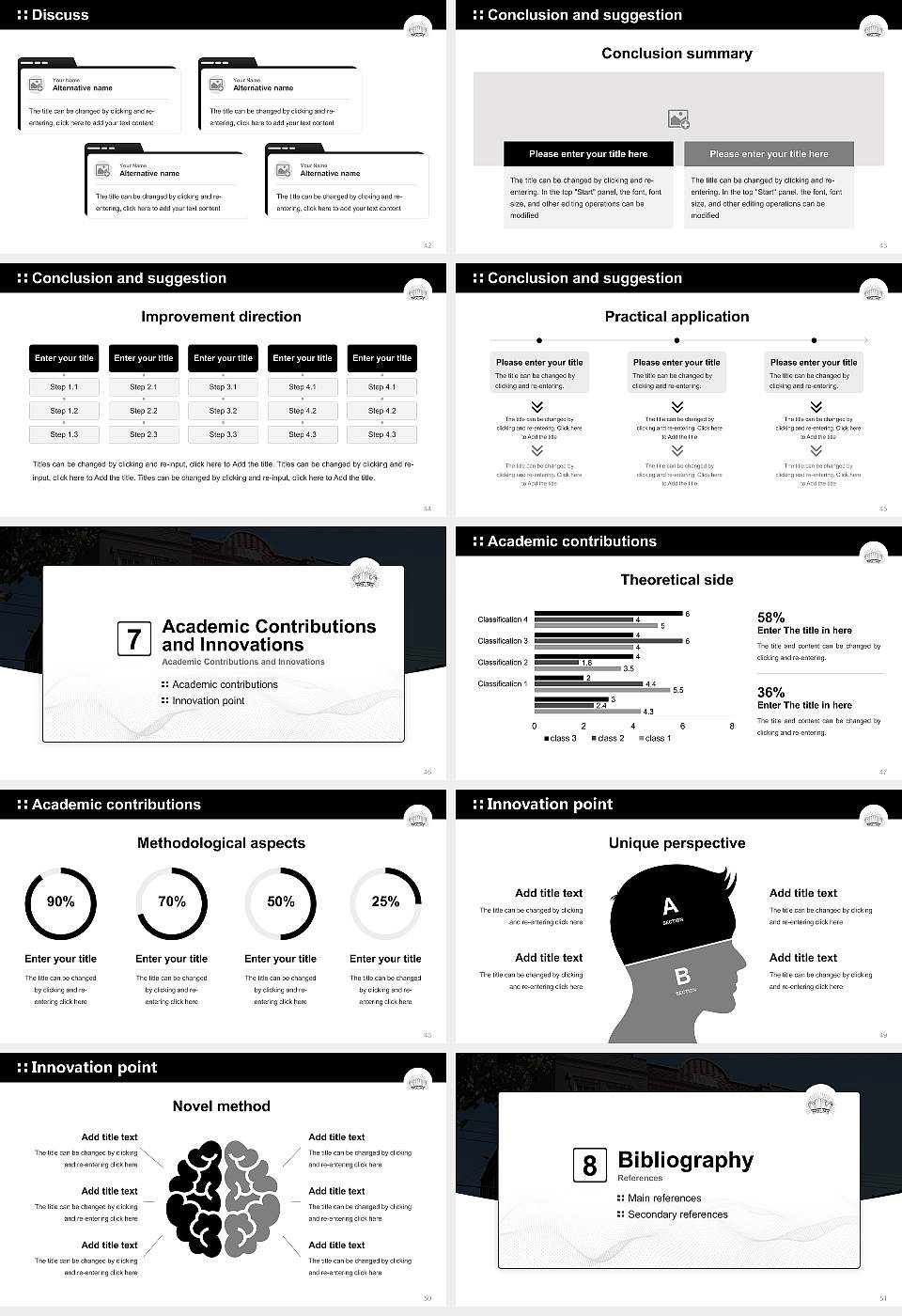 Yeshiva D’Monsey Rabbinical College Graduation Thesis Defense PPT Template16:9 ratio PPT effect preview image6