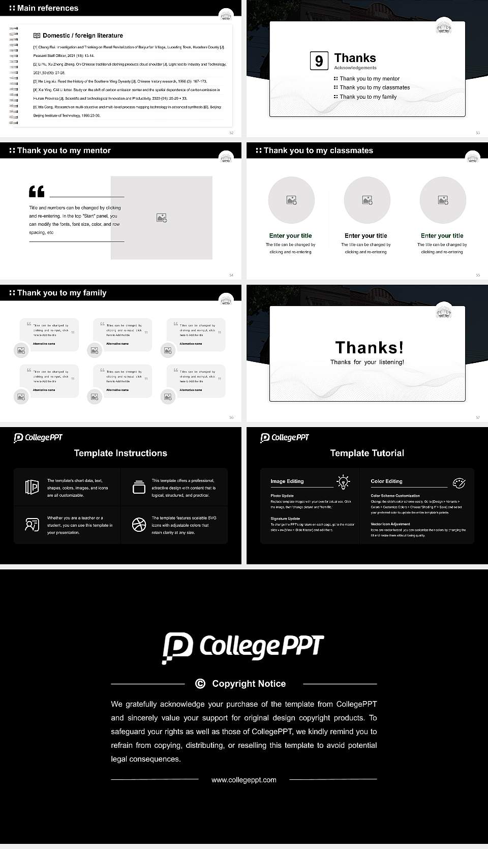 Yeshiva D’Monsey Rabbinical College Graduation Thesis Defense PPT Template16:9 ratio PPT effect preview image7